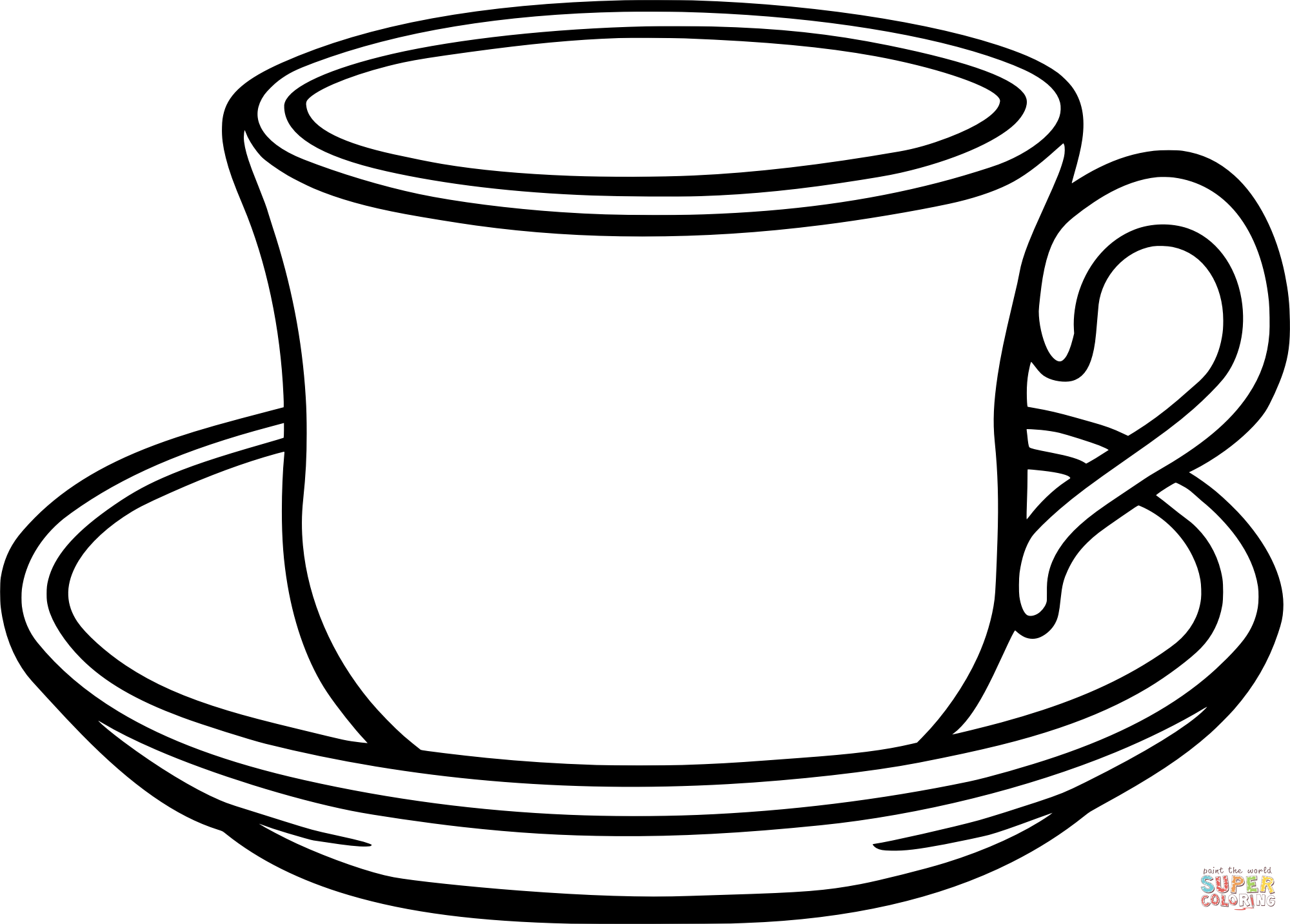 A cup with flower coloring page free printable coloring pages