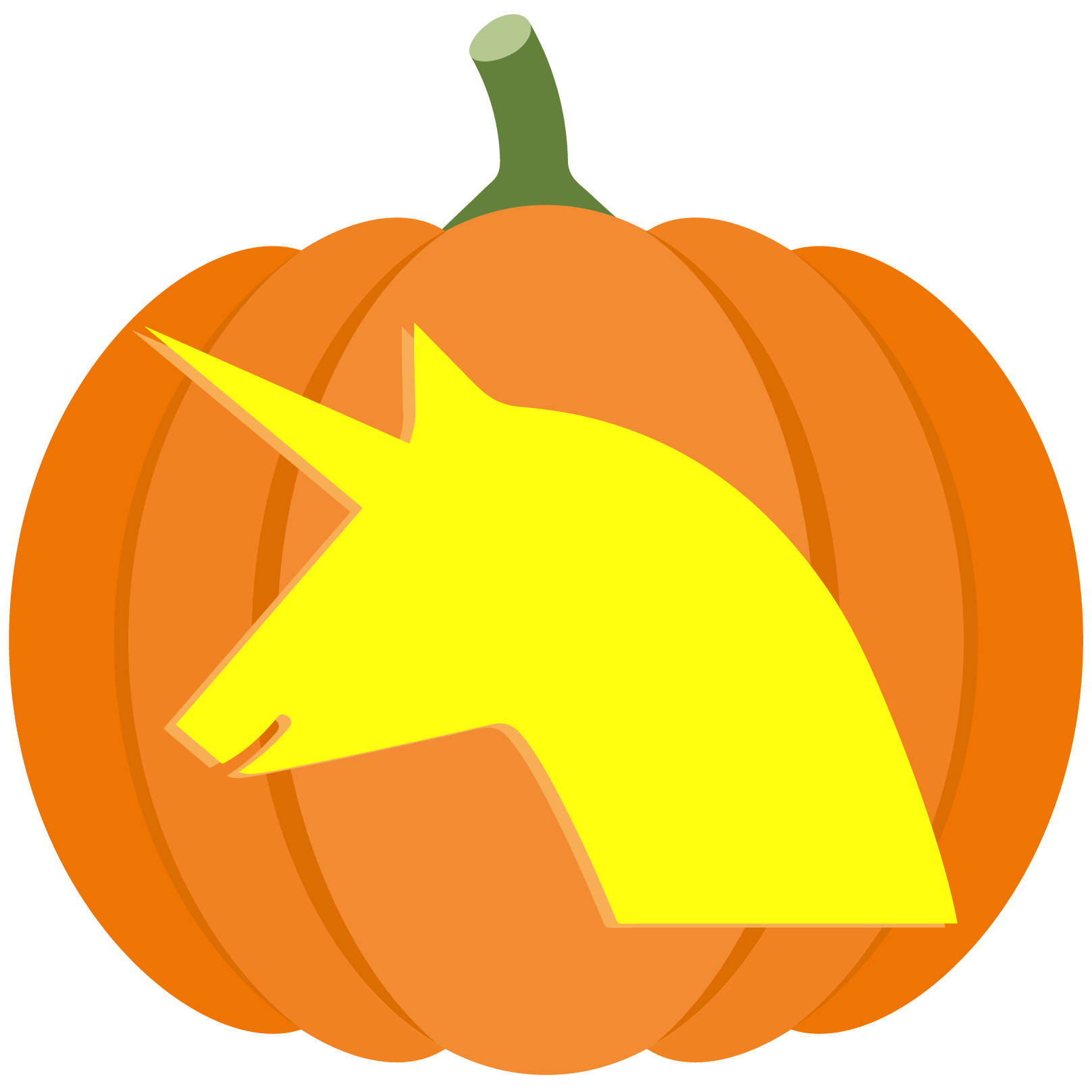 Unicorn head pumpkin stencil free printable papercraft templates