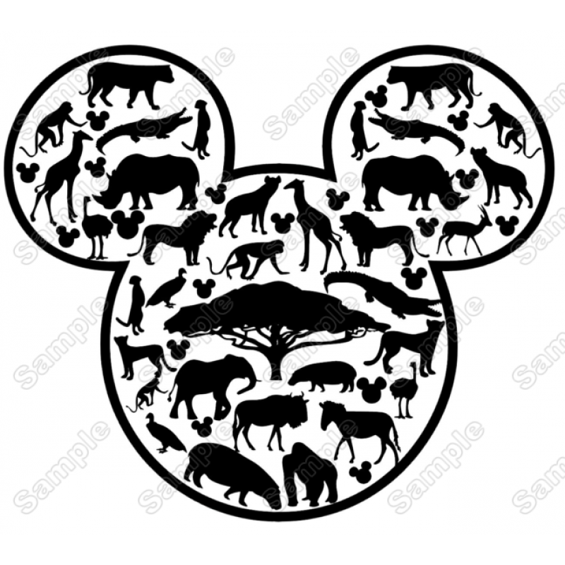 Disneys animal kingdom mickey mouse iron on transfer vinyl