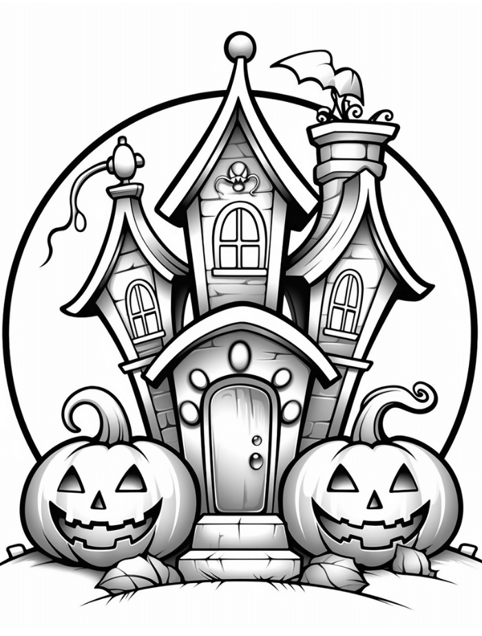 Halloween coloring pages hue therapy