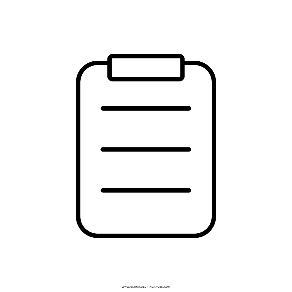 Clipboard coloring page