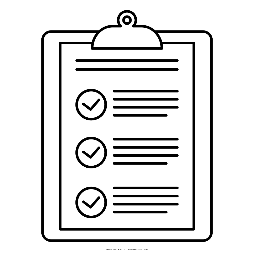 Clipboard coloring page