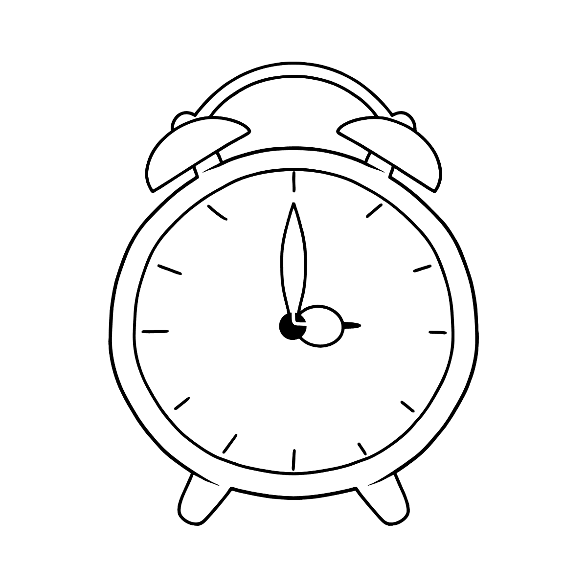Alarm clock coloring page â for kids online or printable for free