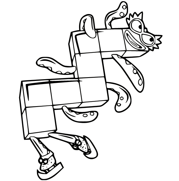 Numberblocks coloring pages