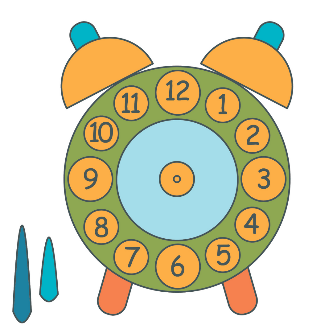 Clock printable to teach how to tell time