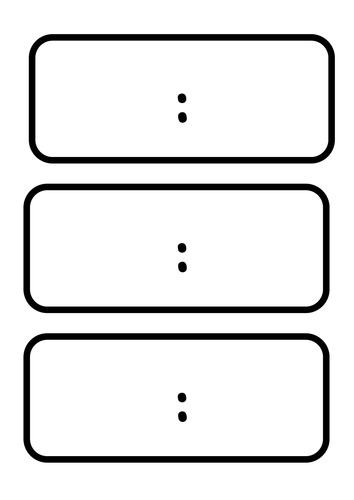Blank digital time cards teaching resources