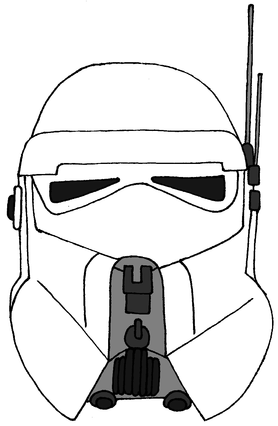 Clone trooper helmet at