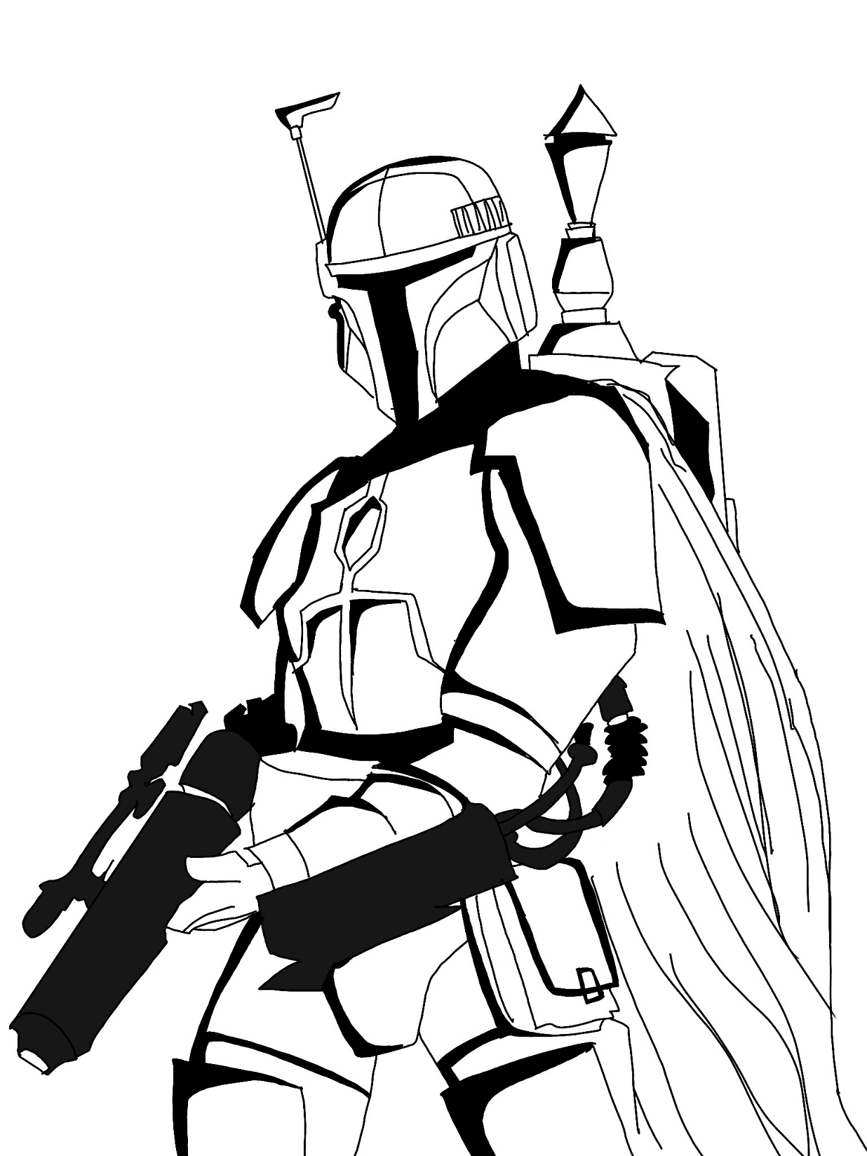 Mandalorian coloring pages