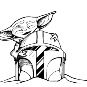 Mandalorian coloring pages printable for free download
