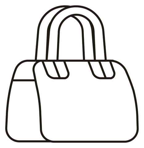 Handbag coloring page free printable coloring pages