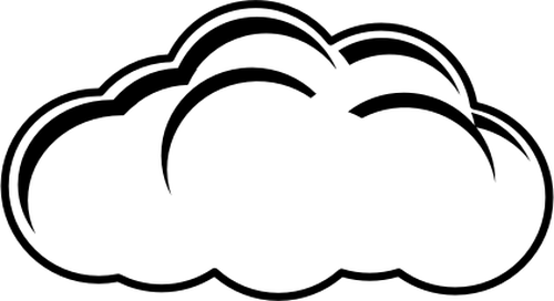 Clipart of cloudy cloud and grey