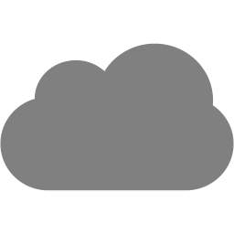 Gray cloud icon