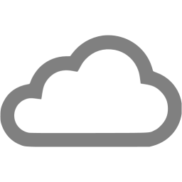 Gray clouds icon