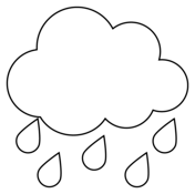 Cloud coloring pages free printable pictures