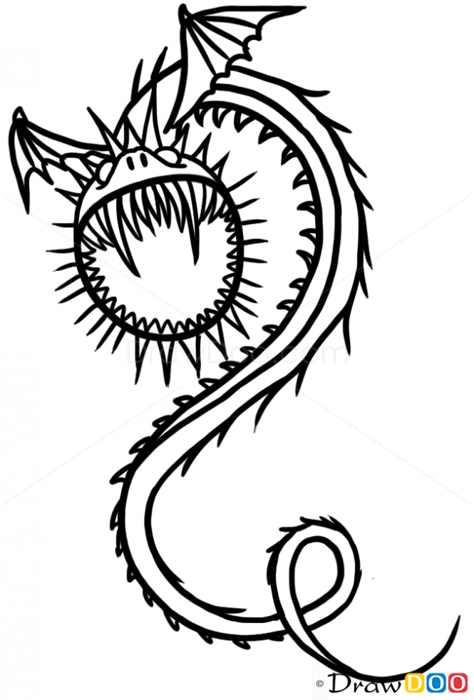 How to draw whispering death dragon dragons and beasts â