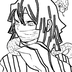 Iguro obanai coloring pages printable for free download