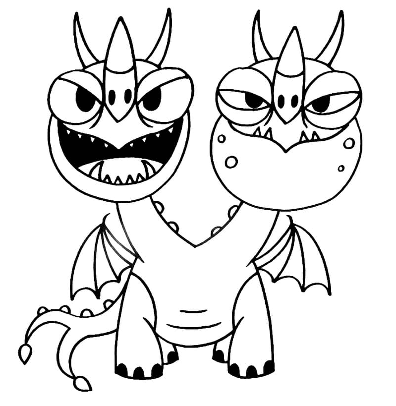 How to train your dragon coloring pages