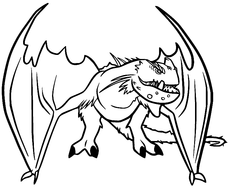 How to train your dragon coloring pages