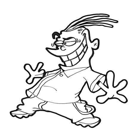 How to draw eddy from ed edd and eddy step by step drawing lesson