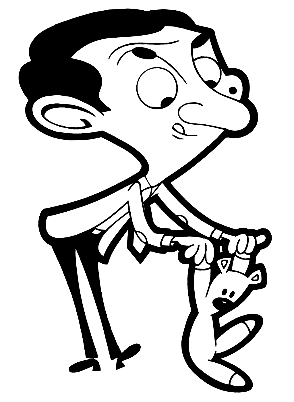 Mr bean coloring pages printable for free download
