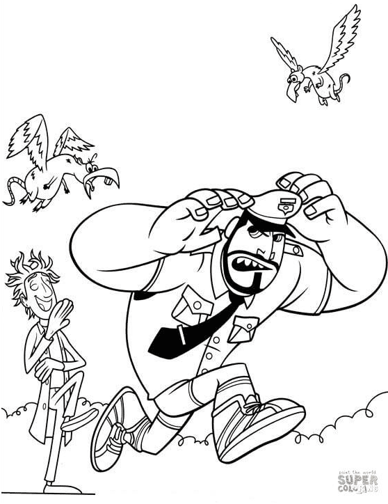 Flint lockwood coloring page