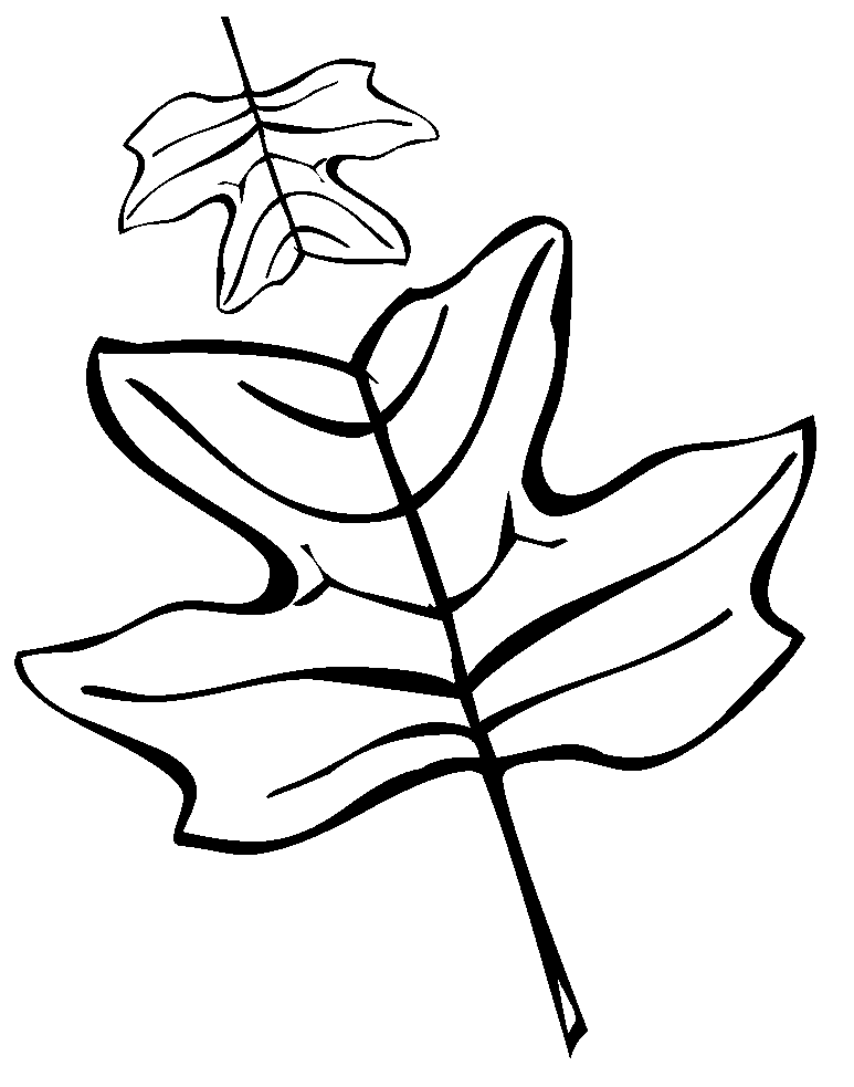 Clover leaf coloring page