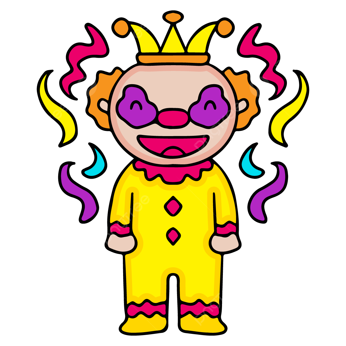 Cartoon funny clown png transparent images free download vector files