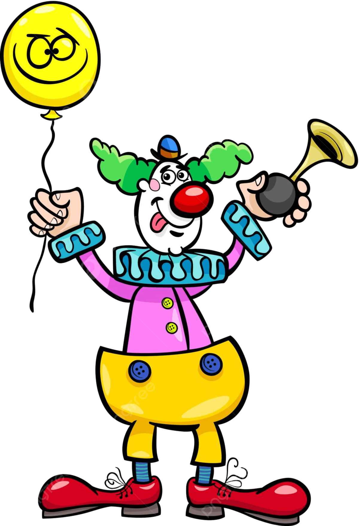 Funny clown vector art png images free download on