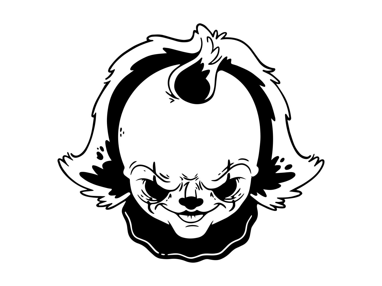 Creepiest clown in the biz by jetpacks and rollerskates on