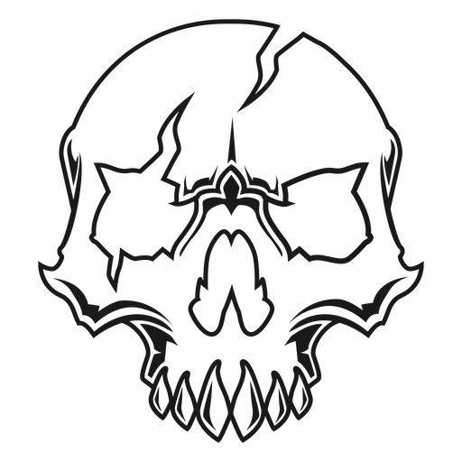 Broken skull illustration ad ad ad illustration skull broken skull illustration skulls drawing scary clown drawing