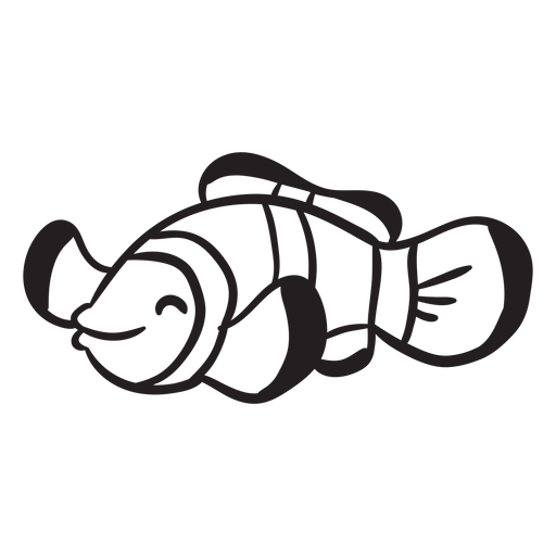 Goldfish ocean silhouette fish png svg design for t