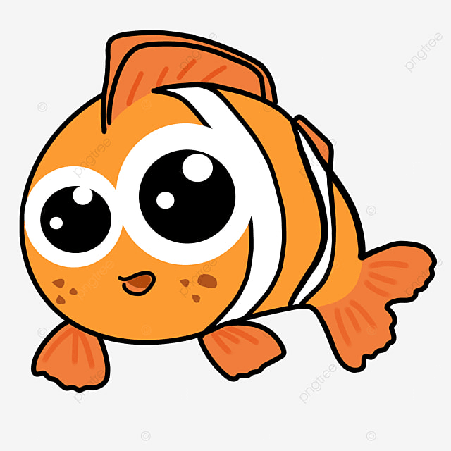 Exaggerate clipart png images exaggerated clownfish with big eyes on front head clipart clownfish clipart food png image for free download