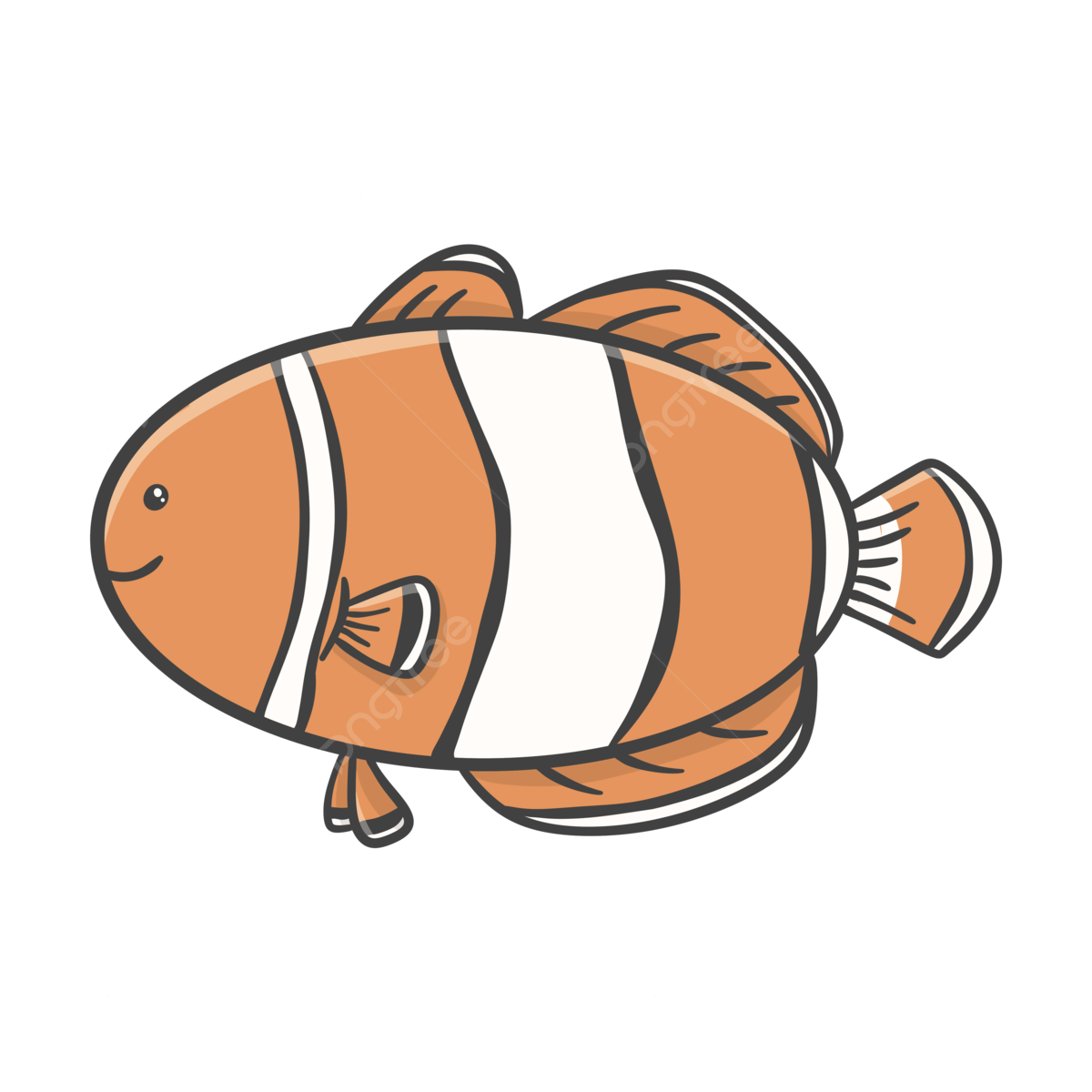 Clown fish drawing png transparent images free download vector files