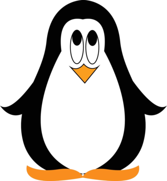 Black little penguin png transparent images free download vector files