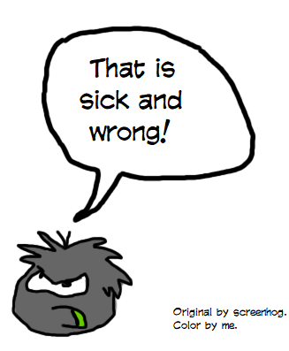 Colorized version of that puffle from screenhogs sketchbook rclubpenguin