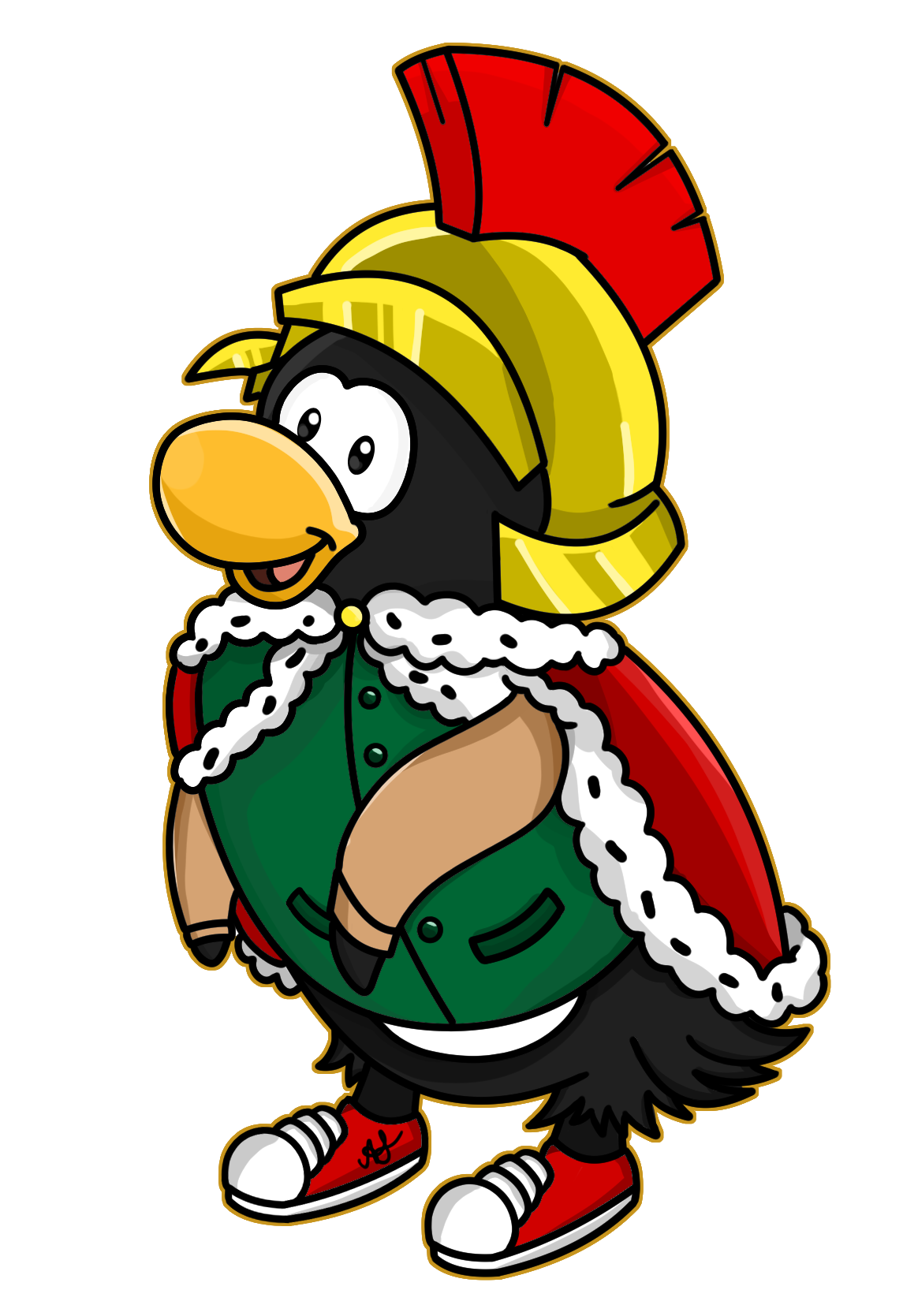 Mission character drawing club penguin by workofanna on