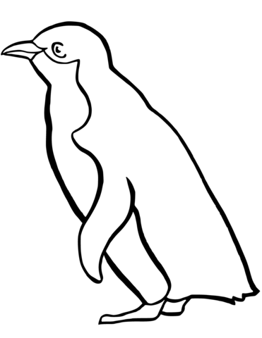 Little blue penguin coloring page free printable coloring pages