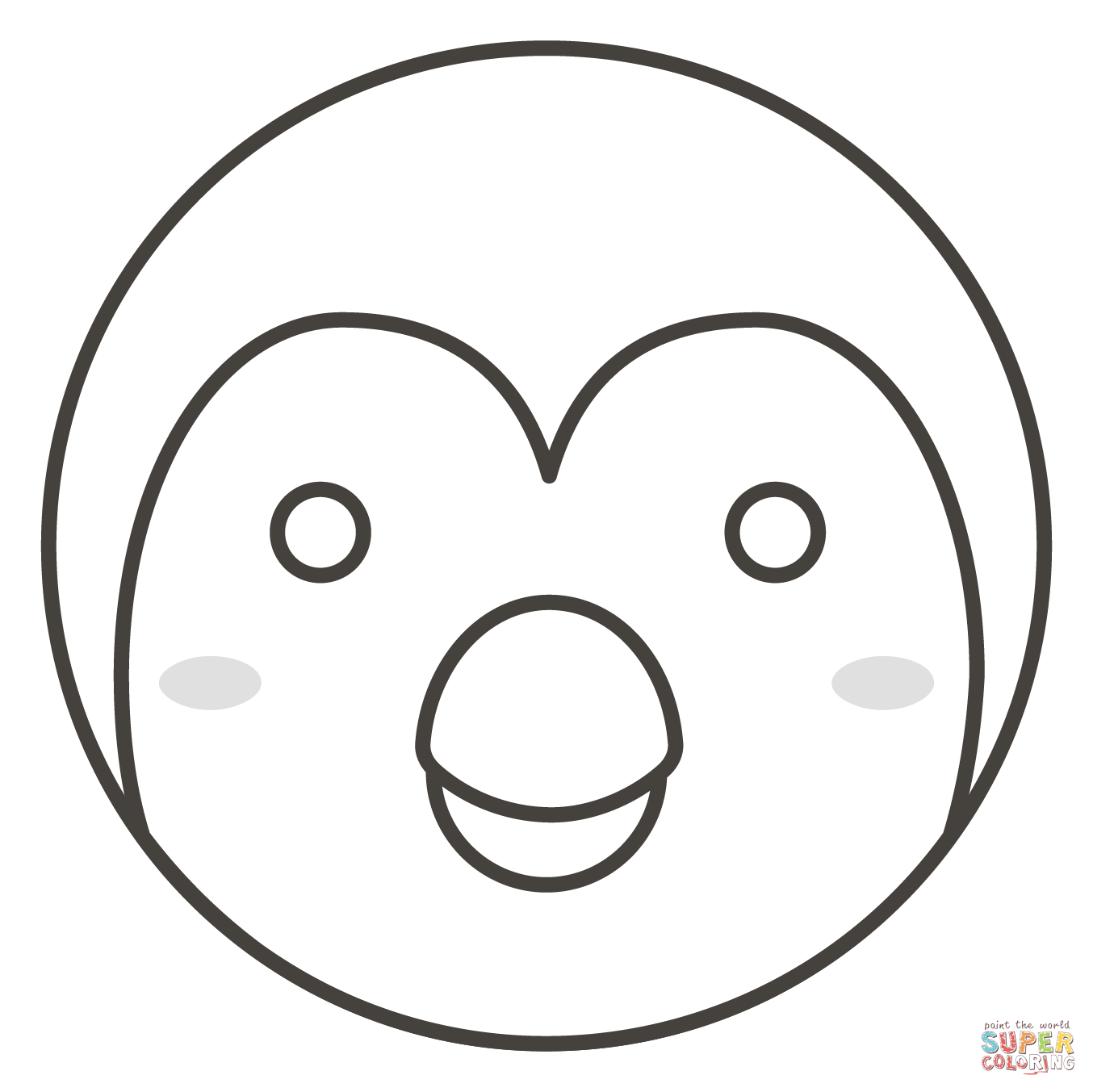 Penguin coloring page free printable coloring pages