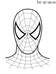 Spider man spiderman dibujo para colorear pãginas para colorear o dibujar a spiderman