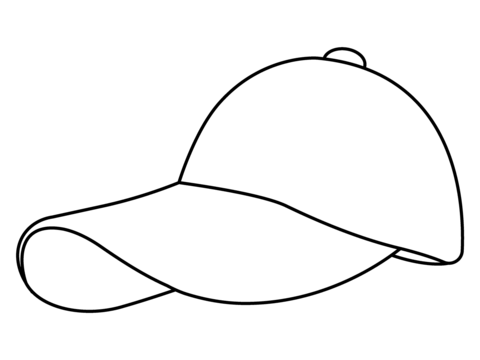 Billed cap emoji coloring page free printable coloring pages