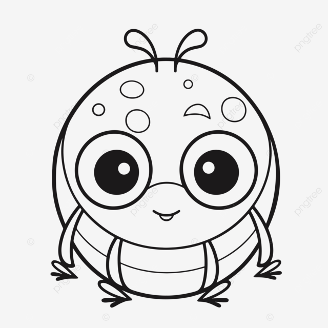 Dibujo de adorabl bichitos que son pãginas para colorear vector png dibujos dibujo de error dibujo de sombrero dibujo de anillo png y vector para dcargar gratis