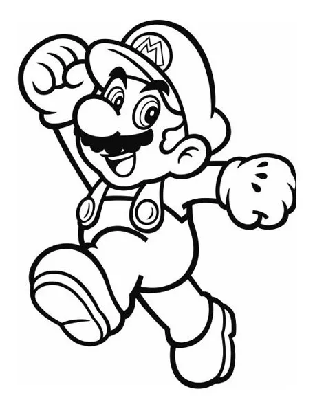 Super mio bros libro colore o crayolas