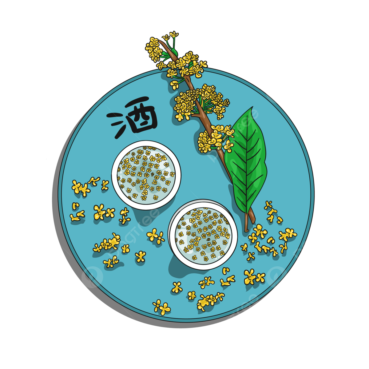 Osmanthus vector art png images free download on