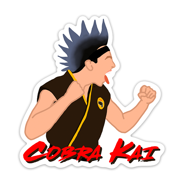 Sticker cobra kai hawk iii
