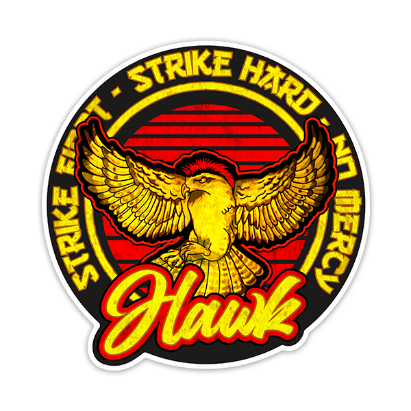 Sticker cobra kai hawk eagle