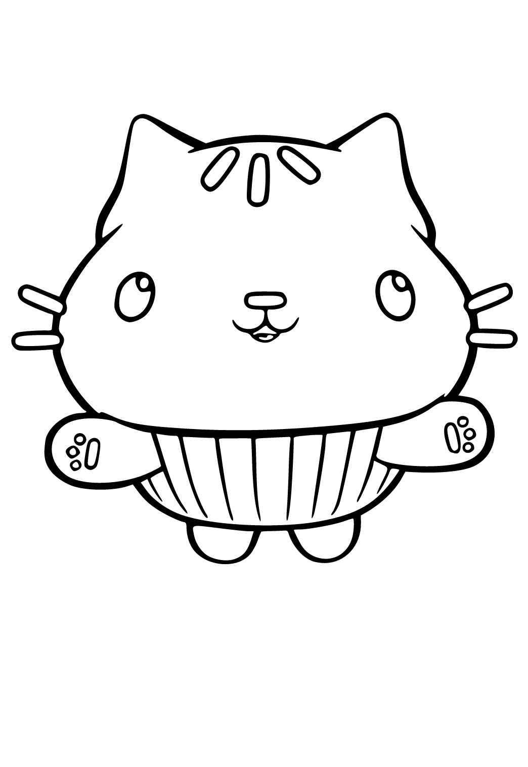 Free printable gabbys dollhouse cute coloring page sheet and picture for adults and kids girls and boys