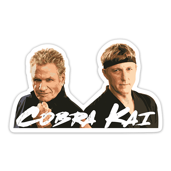 Sticker cobra kai john kresse y johnny lawrence