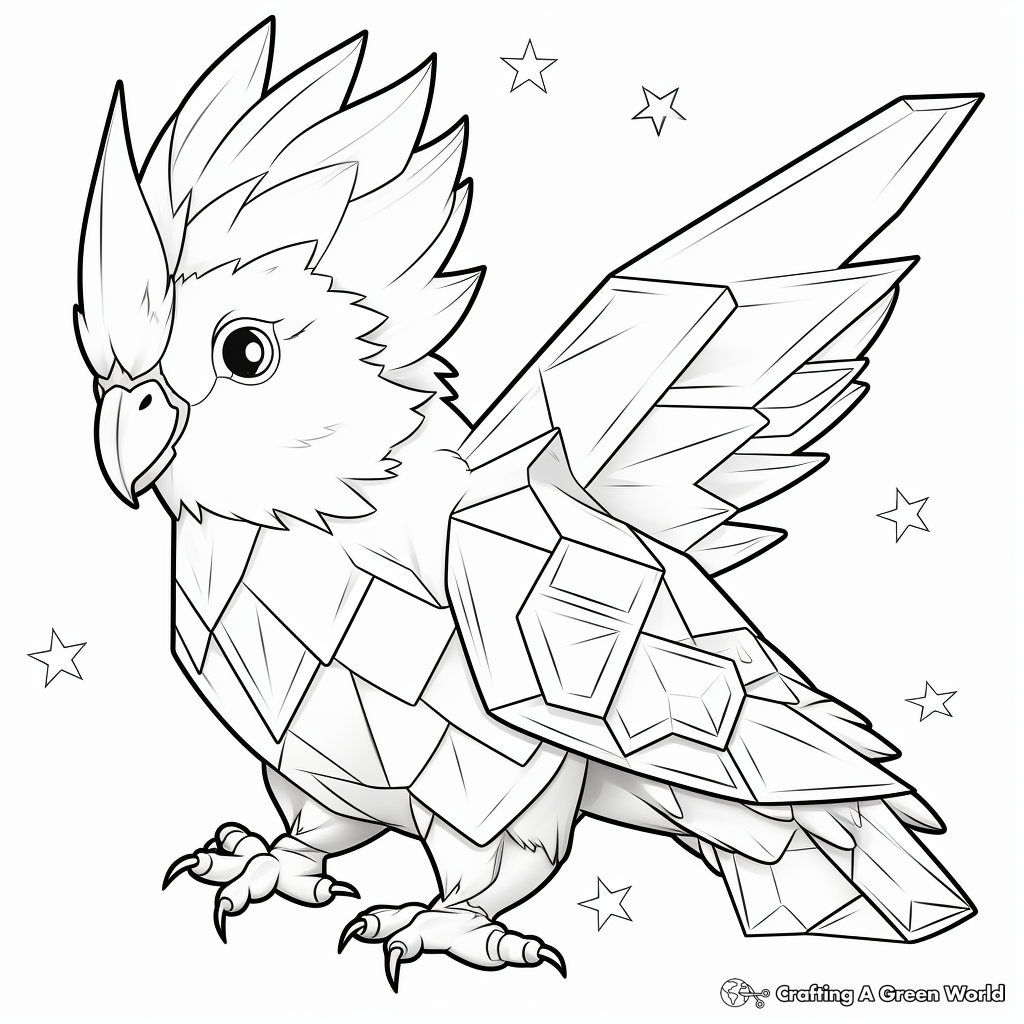 Cockatiel coloring pages