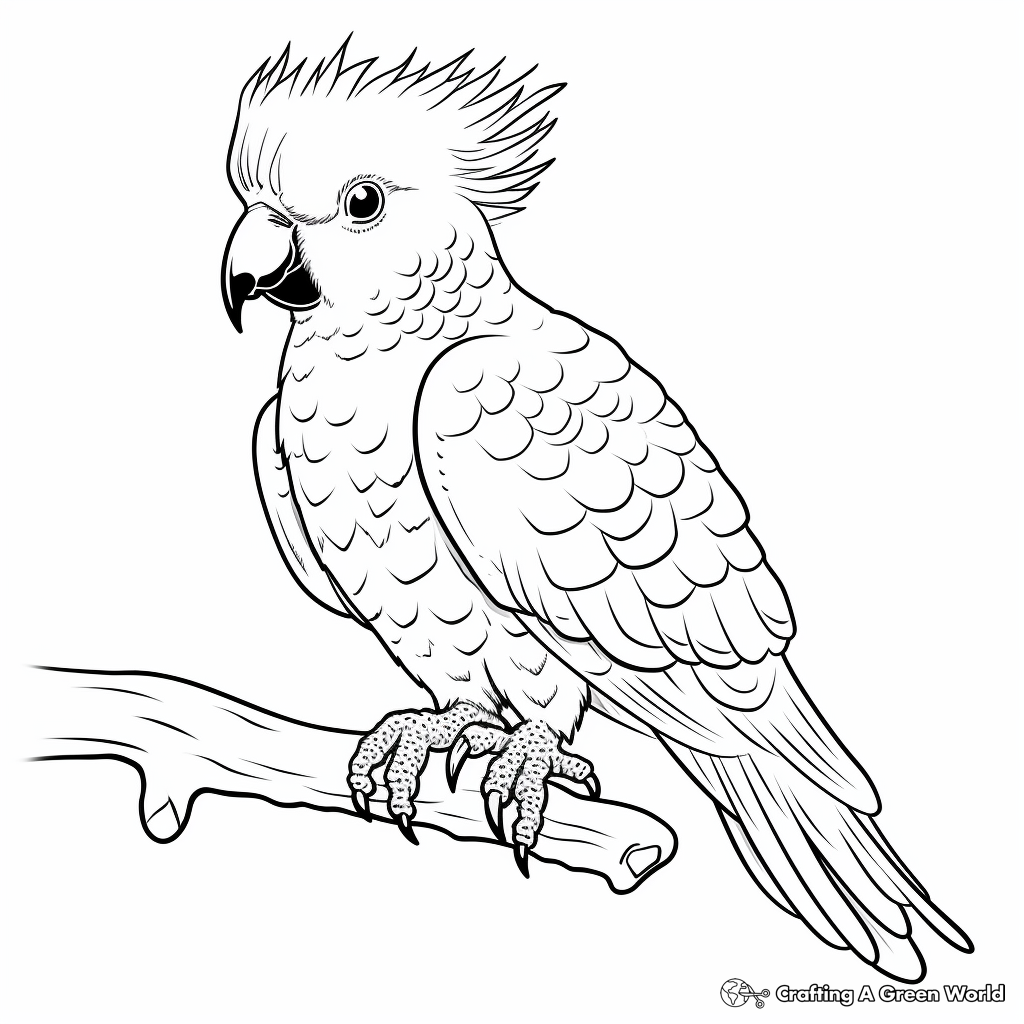 Cockatoo coloring pages