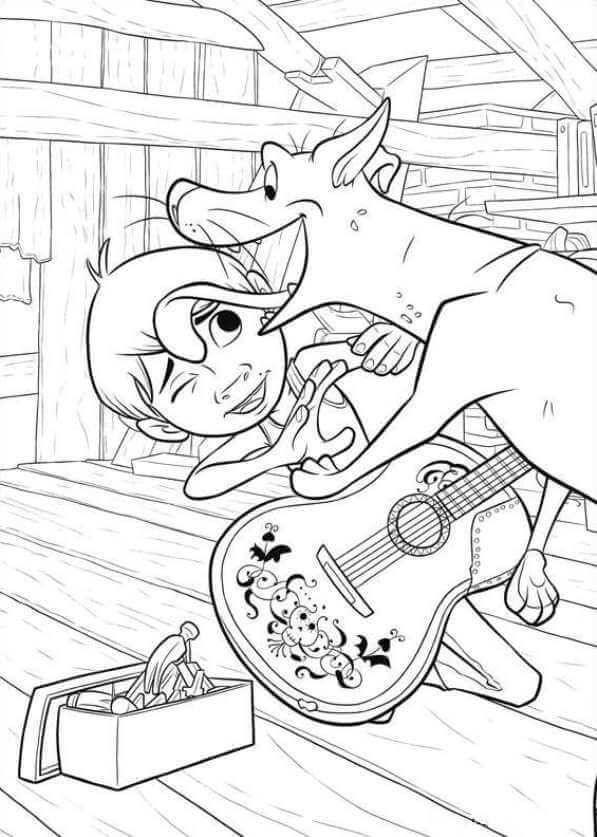 Disney coco coloring pages pdf